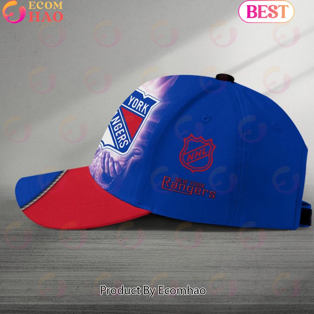 NHL New York Rangers God’s Gift Design Custom Name Cap