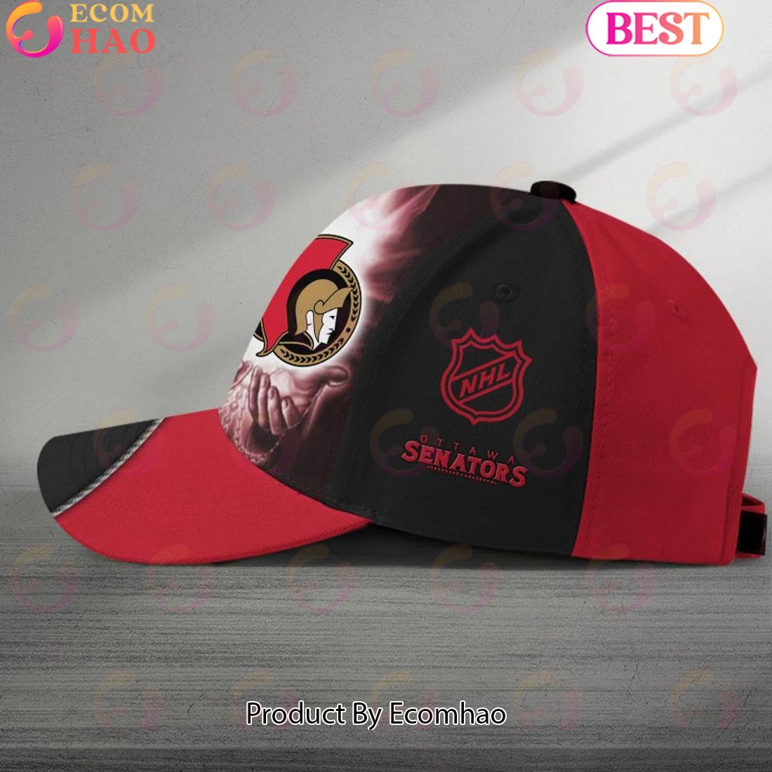 NHL Ottawa Senators God’s Gift Design Custom Name Cap