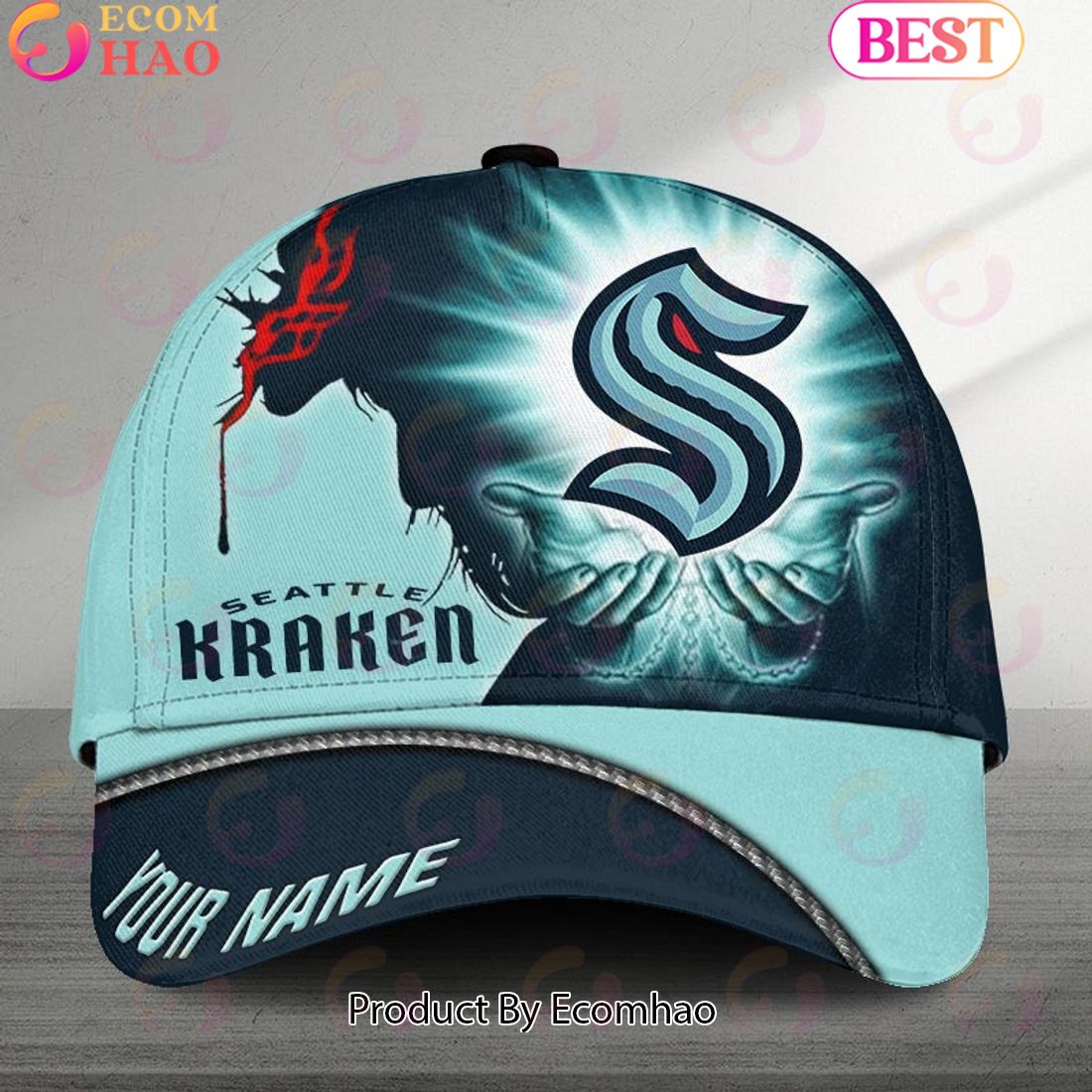 NHL Washington Capitals God’s Gift Design Custom Name Cap