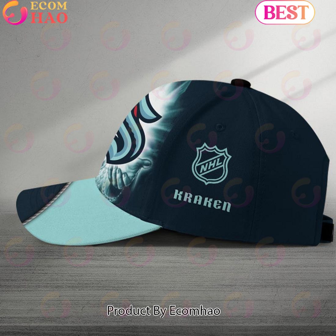 NHL Seattle Kraken God’s Gift Design Custom Name Cap