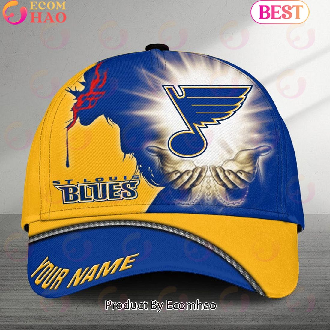 NHL Washington Capitals God’s Gift Design Custom Name Cap