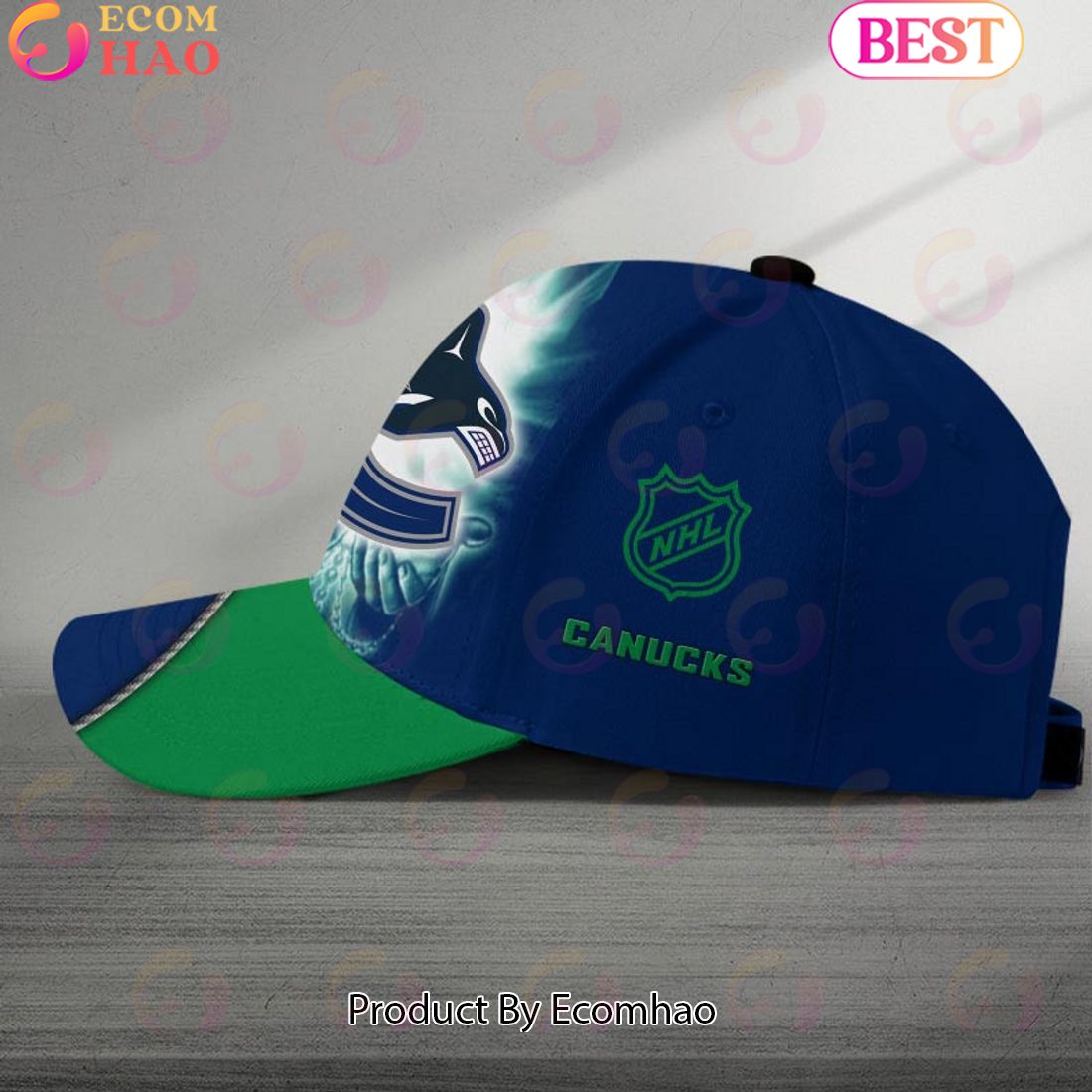 NHL Vancouver Canucks God’s Gift Design Custom Name Cap