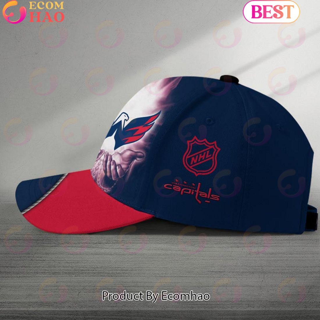 NHL Washington Capitals God’s Gift Design Custom Name Cap