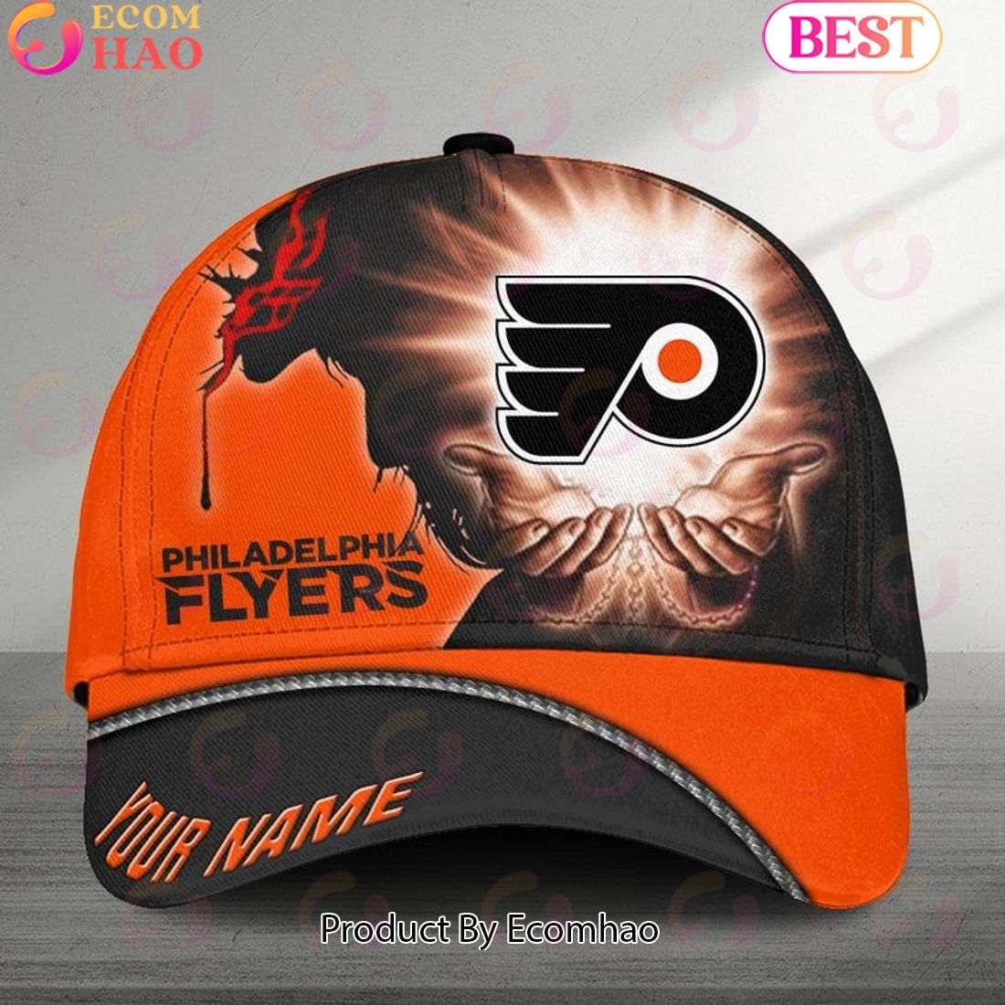 NHL Philadelphia Flyers God’s Gift Design Custom Name Cap