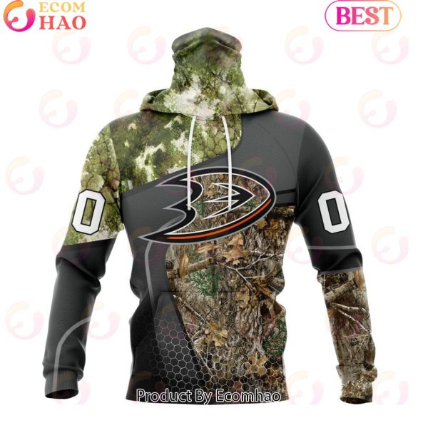 Personalized NHL Anaheim Ducks Special Hunting Camo Design Full Printed Hoodie