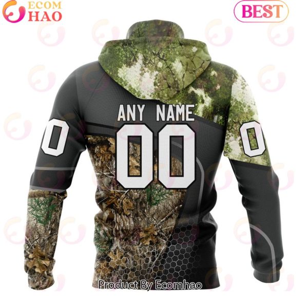 Personalized NHL Anaheim Ducks Special Hunting Camo Design Full Printed Hoodie