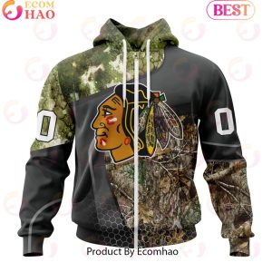 Personalized NHL Chicago Blackhawks Special Hunting Camo Design Full Printed Hoodie