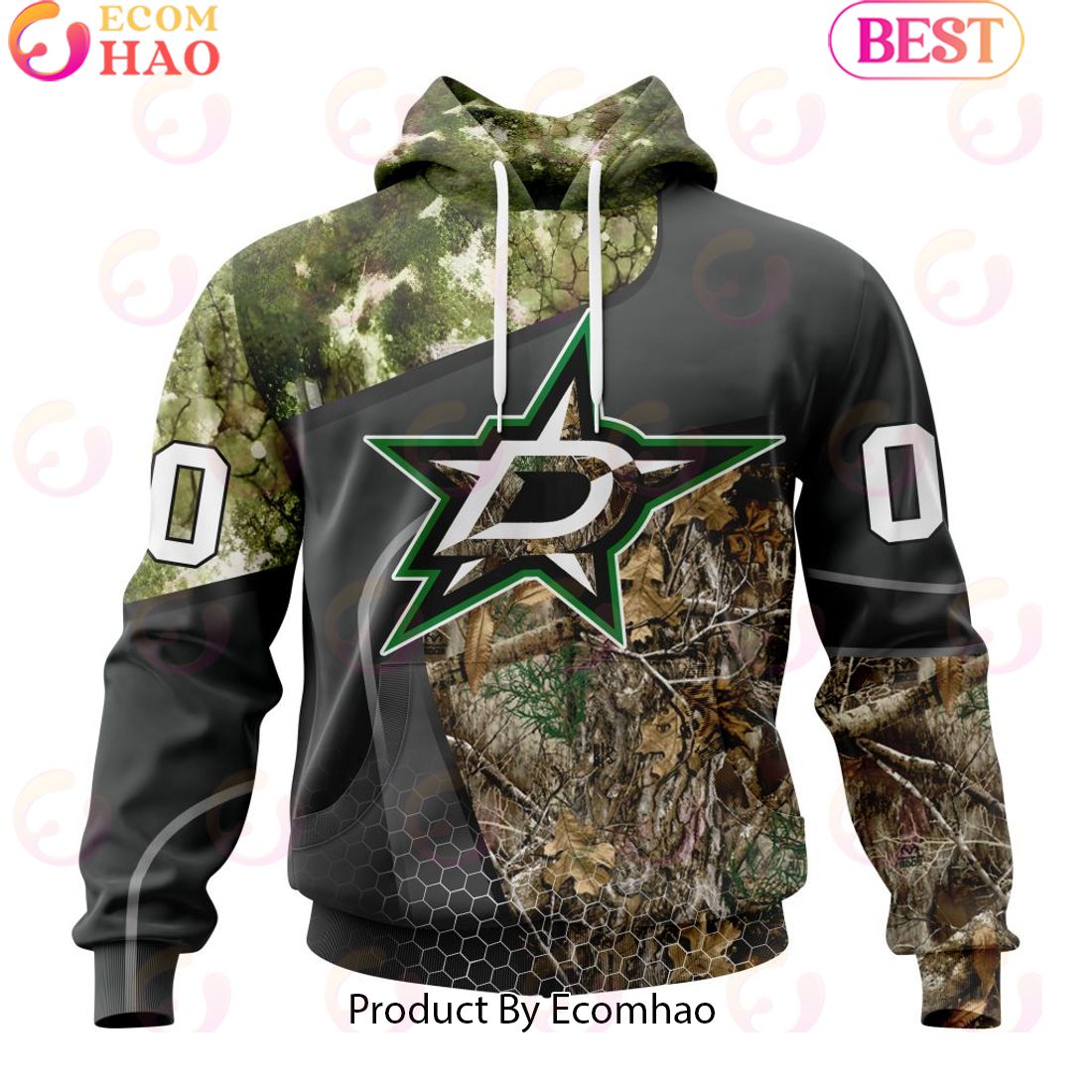 Personalized NHL Los Angeles Kings Special Hunting Camo Design Full Printed Hoodie