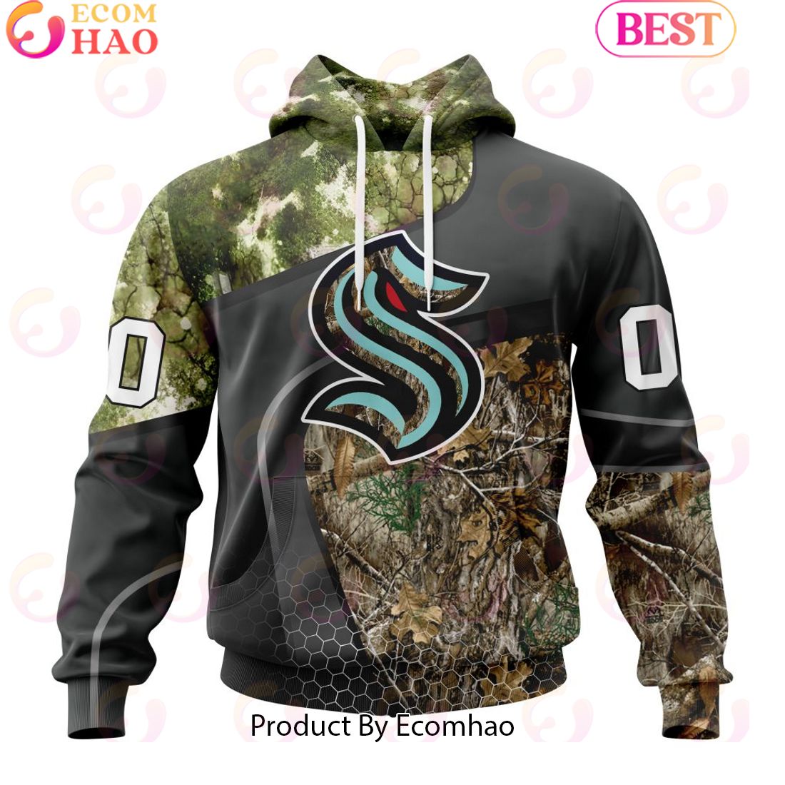 Personalized NHL Ottawa Senators Special Hunting Camo Design Full Printed Hoodie