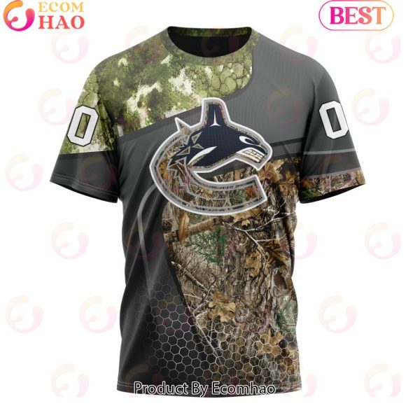 Personalized NHL Vancouver Canucks Special Hunting Camo Design Full Printed Hoodie