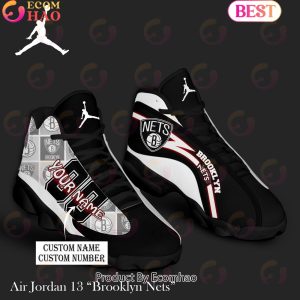 NBA Brooklyn Nets 3D Custom Name And Number Air Jordan 13 NBA Brooklyn Nets 3D Custom Name And Number Air Jordan 13