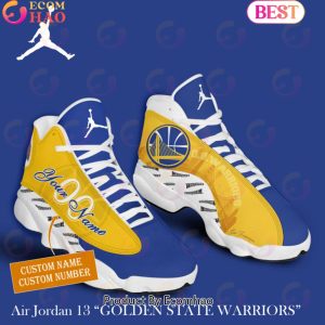 NBA Golden State Warriors Personalized Air Jordan 13 Limited Edition NBA Golden State Warriors Personalized Air Jordan 13 Limited Edition