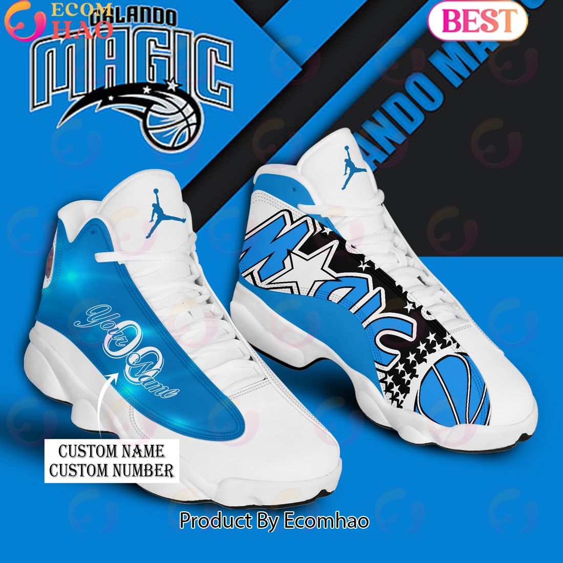 NBA Orlando Magic Personalized Name And Number Air Jordan 13