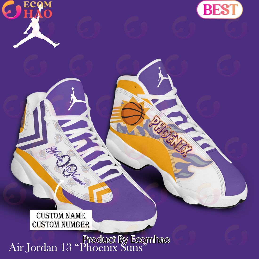 NBA Utah Jazz Personalized Name And Number Air Jordan 13