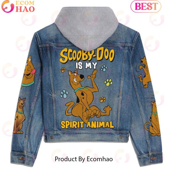 Custom Name Just A Girl Loves Stitch Designed Hooded Fleece Denim Jacket