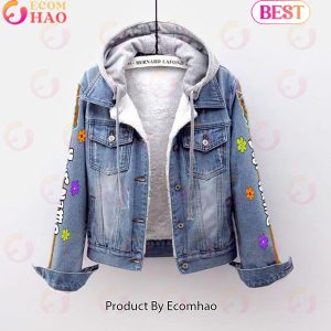 Custom Name Scooby-doo Is My Spirit Animal Designed Hooded Fleece Denim Jacket