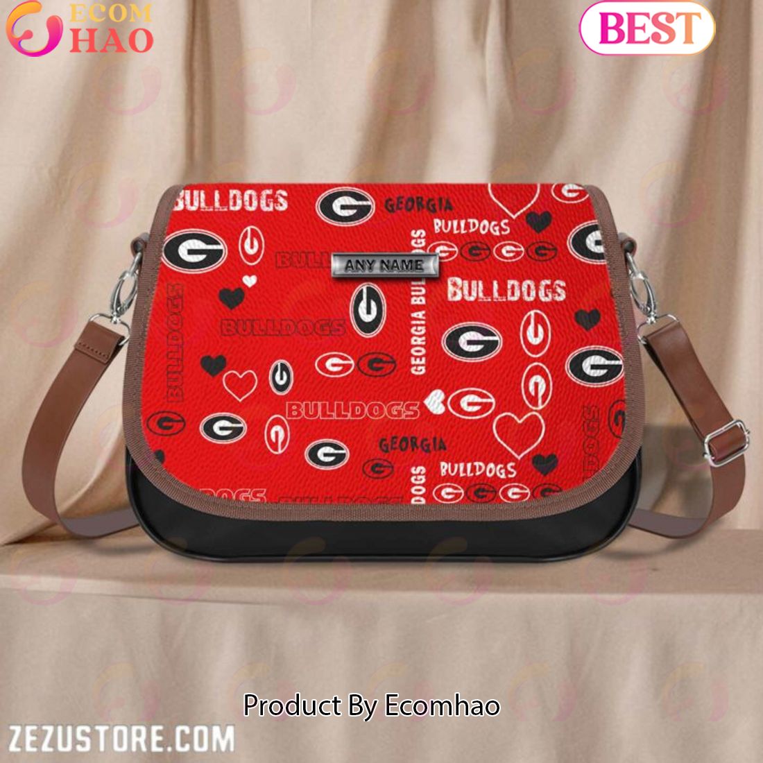 Georgia Bulldogs NCAA Leather Shoulder Bag