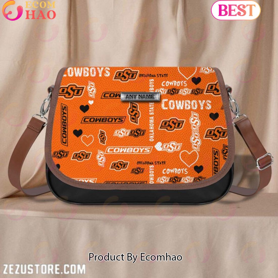 Oklahoma State Cowboys NCAA Leather Shoulder Bag