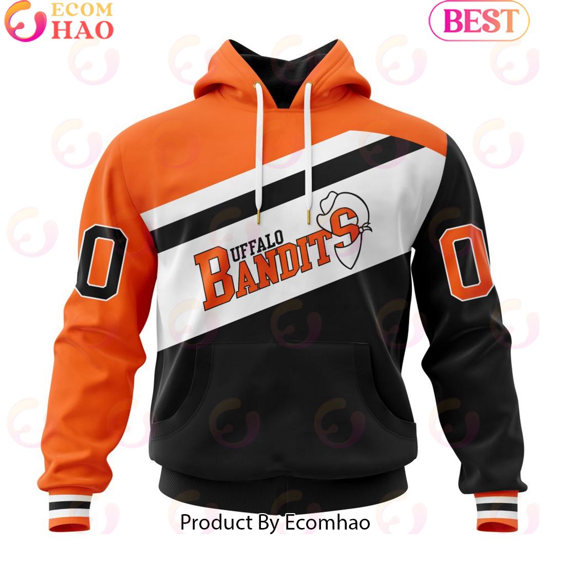 Custom Buffalo Bandits Jersey Personalized Letters Number Hoodie