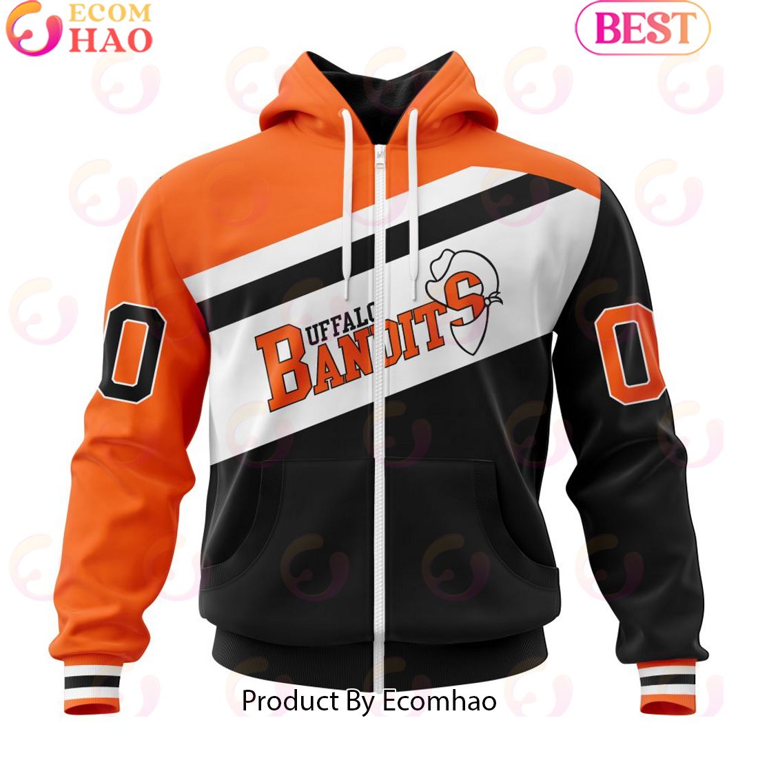 Custom Buffalo Bandits Jersey Personalized Letters Number Hoodie