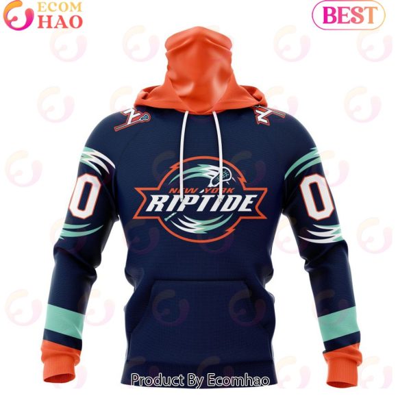 Custom New York Riptide Jersey Personalized Letters Number Hoodie