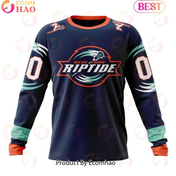 Custom New York Riptide Jersey Personalized Letters Number Hoodie