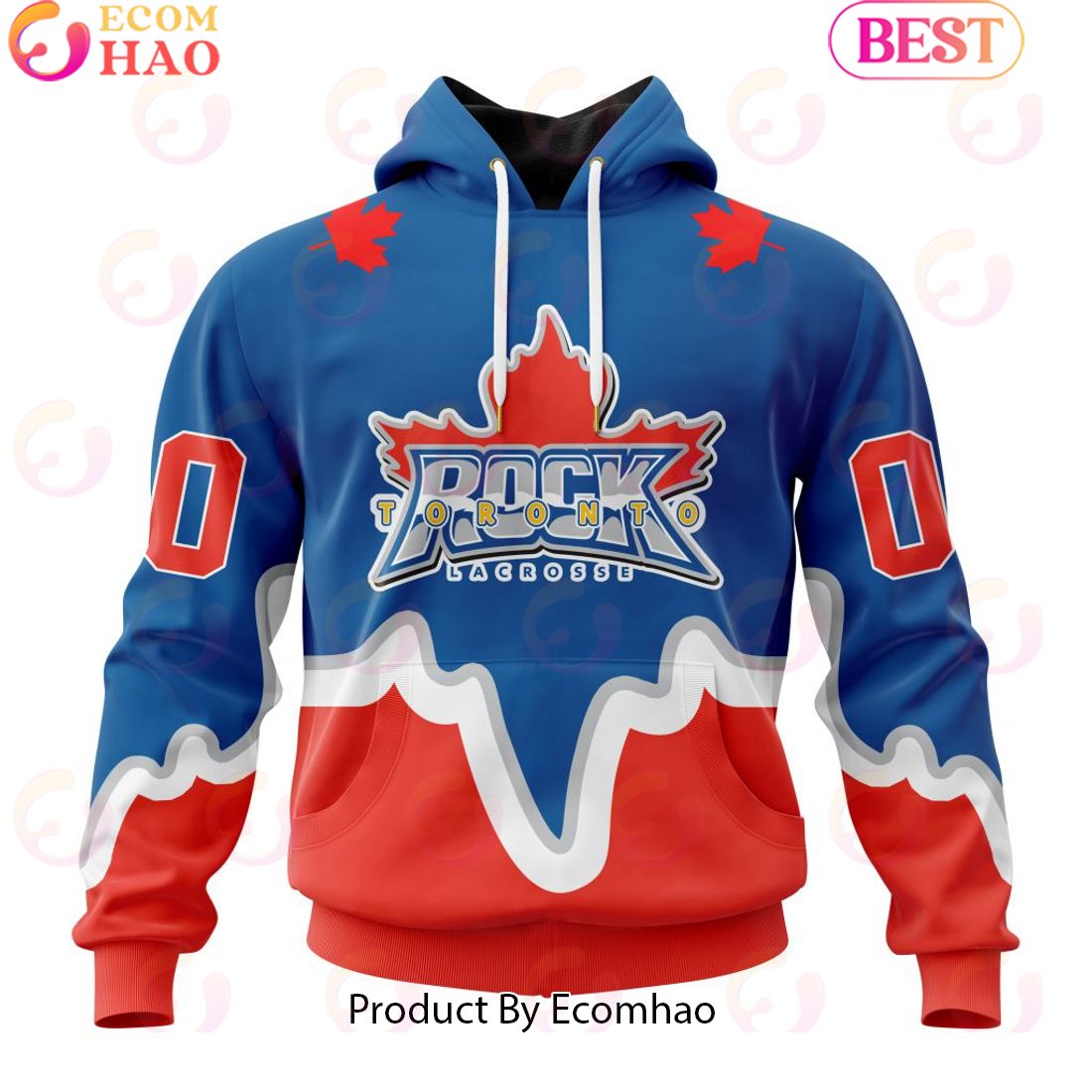 Custom Toronto Rock Jersey Personalized Letters Number Hoodie