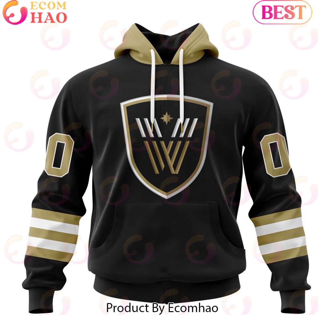 Custom Vancouver Warriors Jersey Personalized Letters Number Hoodie