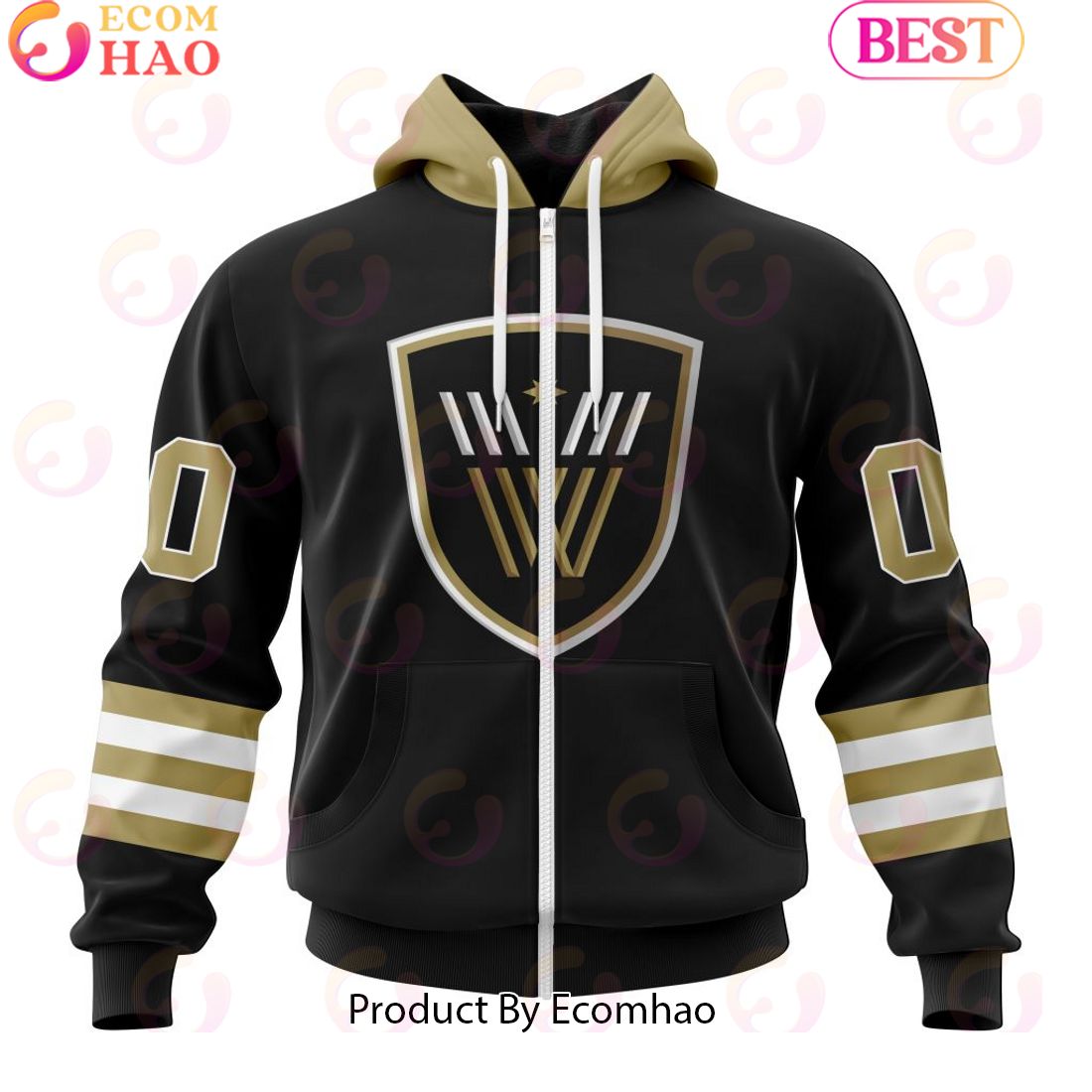 Custom Vancouver Warriors Jersey Personalized Letters Number Hoodie