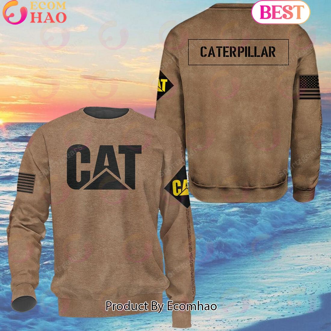 Caterpillar Truck Special Salute To Service For Veterans Day Full Printed Hoodie