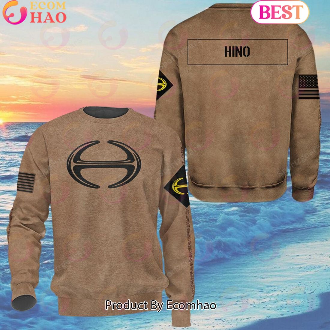 Hino Truck Special Salute To Service For Veterans Day Full Printed Hoodie