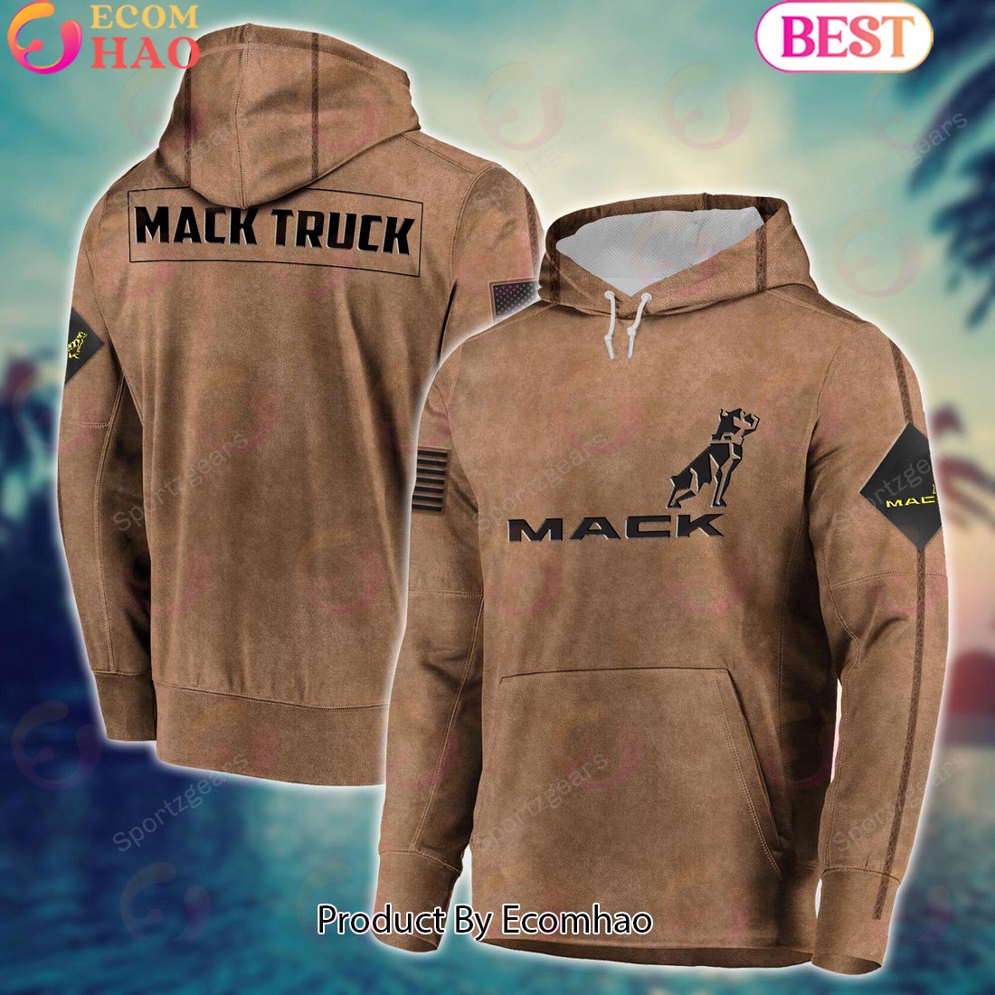 Mack Truck Special Salute To Service For Veterans Day Full Printed Hoodie