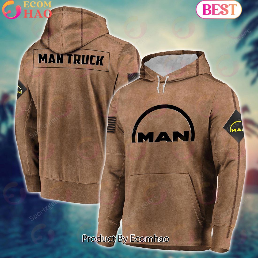 MAN Truck Special Salute To Service For Veterans Day Full Printed Hoodie