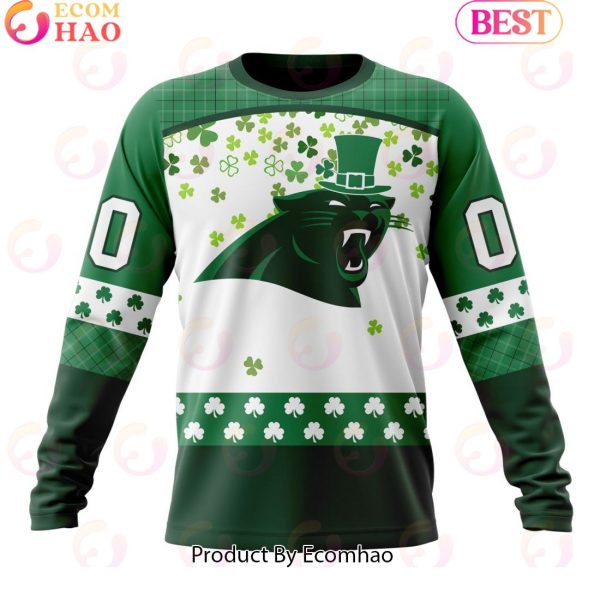 Personalized NFL Carolina Panthers Special Design For St. Patrick’s Day 3D Hoodie