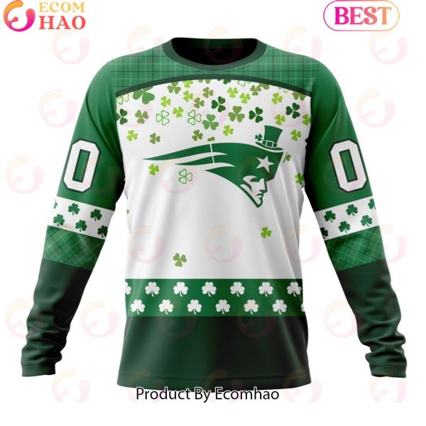 Personalized NFL New England Patriots Special Design For St. Patrick’s Day 3D Hoodie