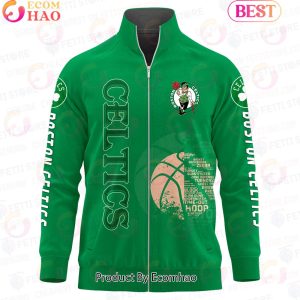 Boston Celtics – NBA AOP Stand Collar Zipper Jacket