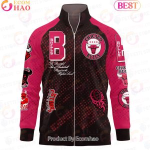 Chicago Bulls National Basketball Association Stand Collar Zipper Jacket