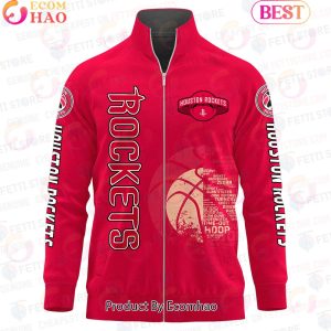 Houston Rockets – NBA AOP Stand Collar Zipper Jacket