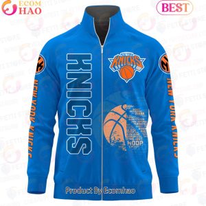 New York Knicks – NBA AOP Stand Collar Zipper Jacket