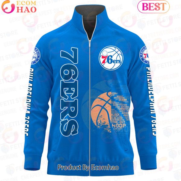 Philadelphia 76ers – NBA AOP Stand Collar Zipper Jacket