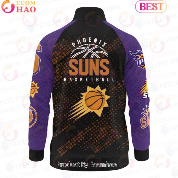 Phoenix Suns National Basketball Association Stand Collar Zipper Jacket