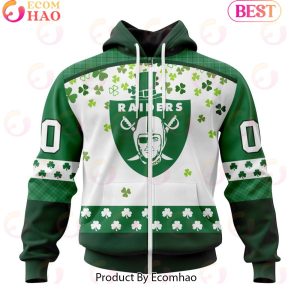 Customize NFL Las Vegas Raiders Special Design For St. Patrick’s Day 3D Hoodie