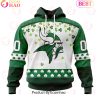Customize NFL New England Patriots Special Design For St. Patrick’s Day 3D Hoodie