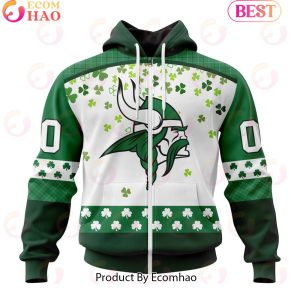 Customize NFL Minnesota Vikings Special Design For St. Patrick’s Day 3D Hoodie