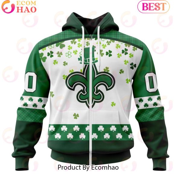 Customize NFL New Orleans Saints Special Design For St. Patrick’s Day 3D Hoodie