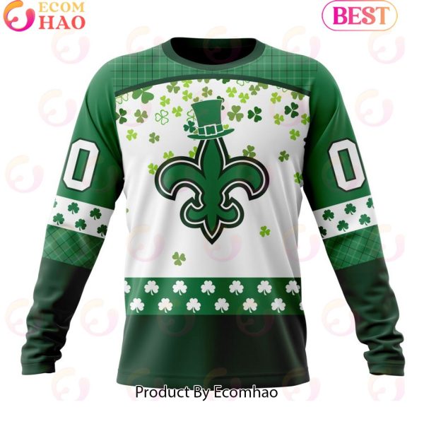 Customize NFL New Orleans Saints Special Design For St. Patrick’s Day 3D Hoodie