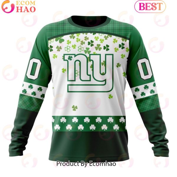 Customize NFL New York Giants Special Design For St. Patrick’s Day 3D Hoodie
