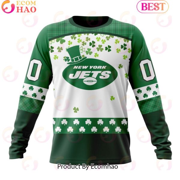 Customize NFL New York Jets Special Design For St. Patrick’s Day 3D Hoodie
