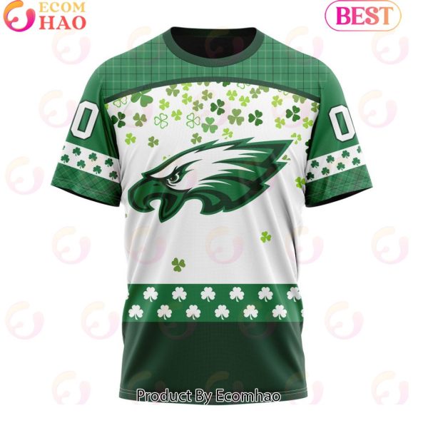 Customize NFL Philadelphia Eagles Special Design For St. Patrick’s Day 3D Hoodie