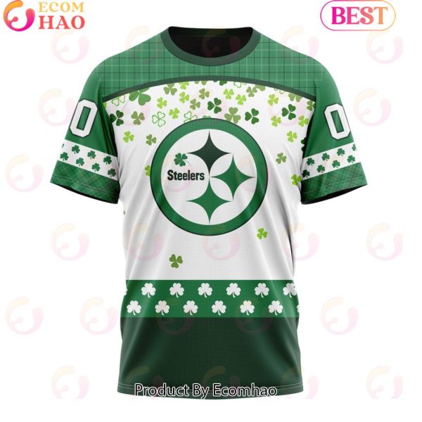 Customize NFL Pittsburgh Steelers Special Design For St. Patrick’s Day 3D Hoodie